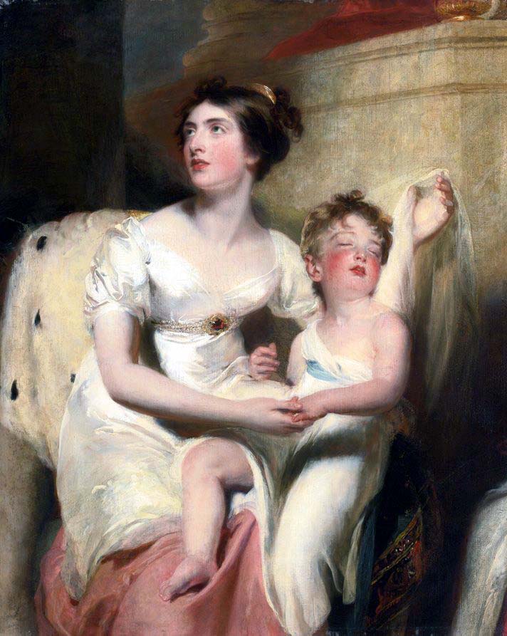 portrait of anne countess of charlemont and her son james